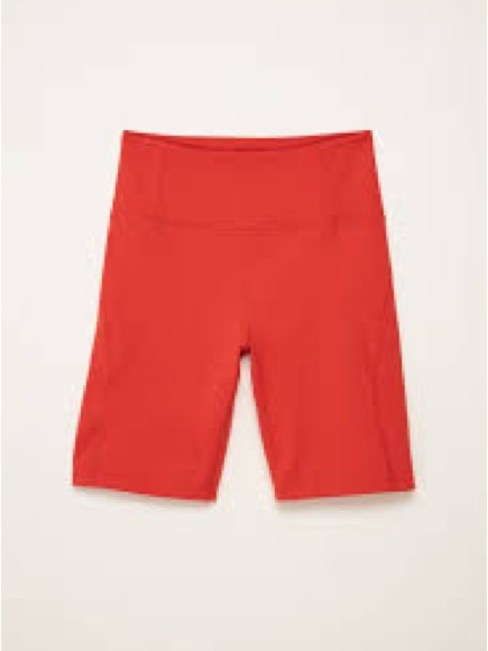 girlfriend collective Tart High-Rise Bike Shorts in Orange Size: Small